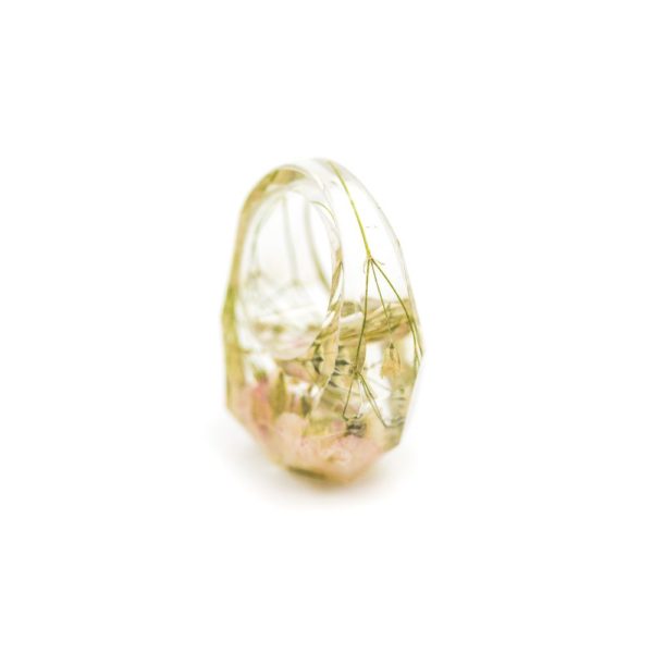 inel transparent rasina